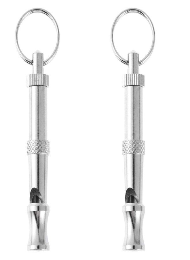 KsPups Durable Heavy Duty Metal Pet Whistle Ultrasonic Sound Whistle Training Accessories Ideal for Dogs and Puppies (Pack of 2 Piece, Silver) - Image 1